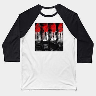 Lipsticks Painting Style Baseball T-Shirt